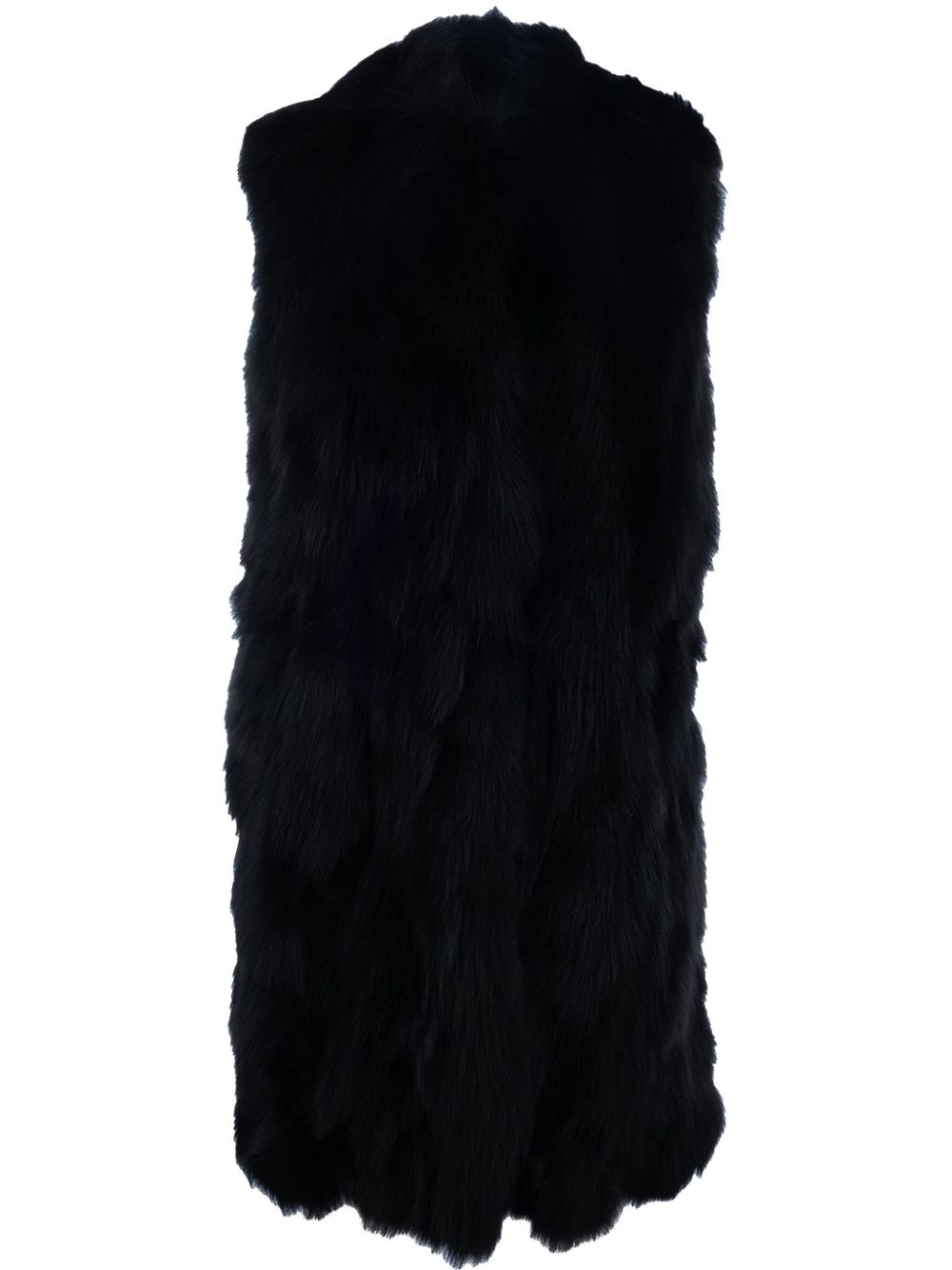 Faux-fur vest - Black