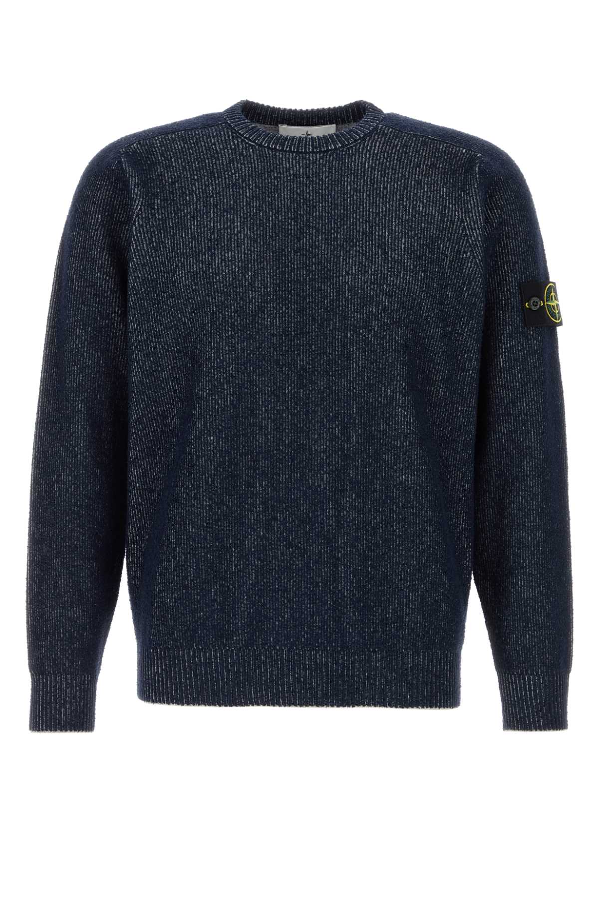 Neck Sweater — Navy