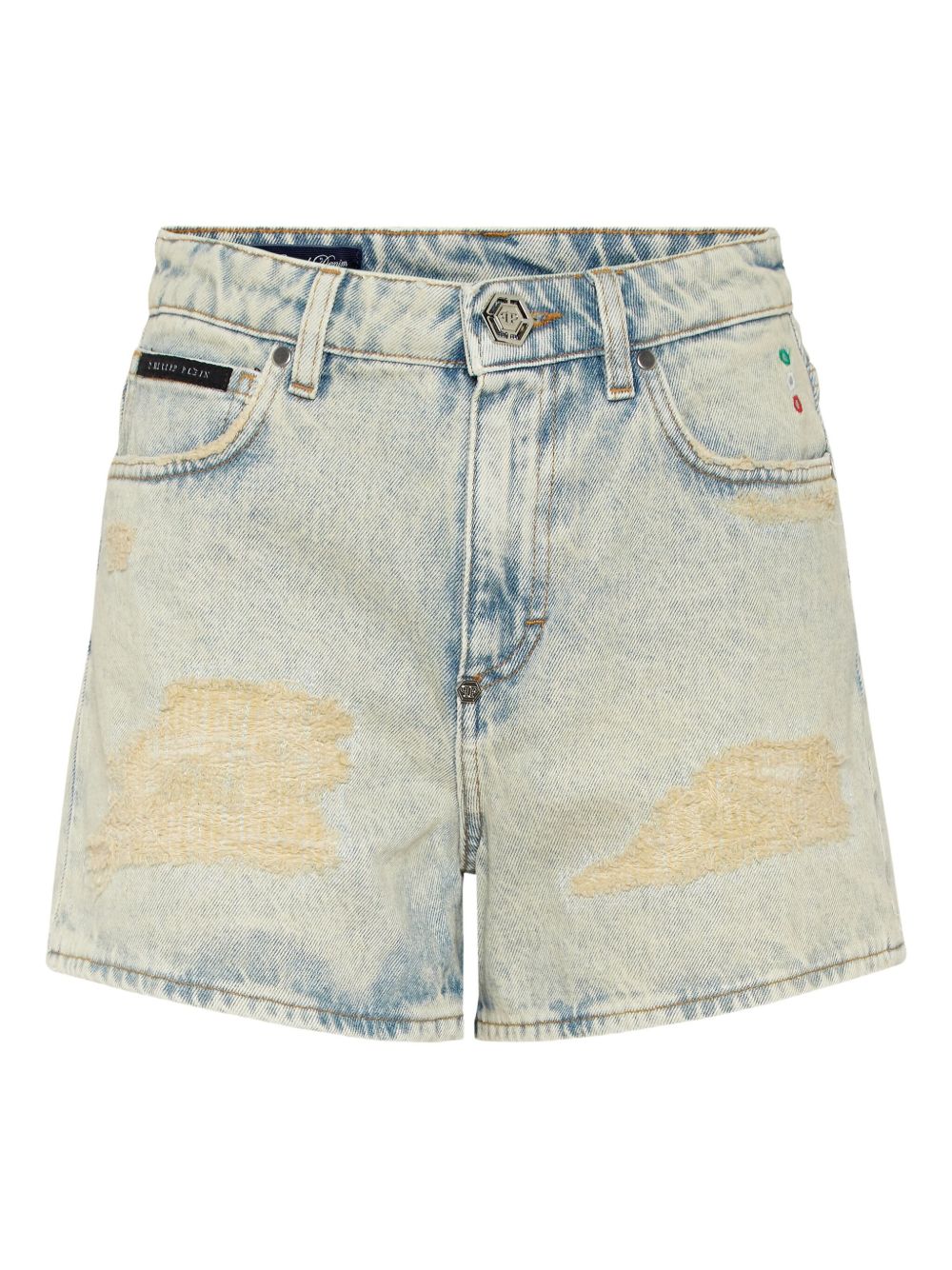 Philipp Plein denim shorts - Blue
