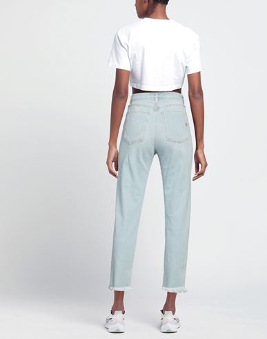 Woman Jeans Blue Size 28 Cotton, Elastane