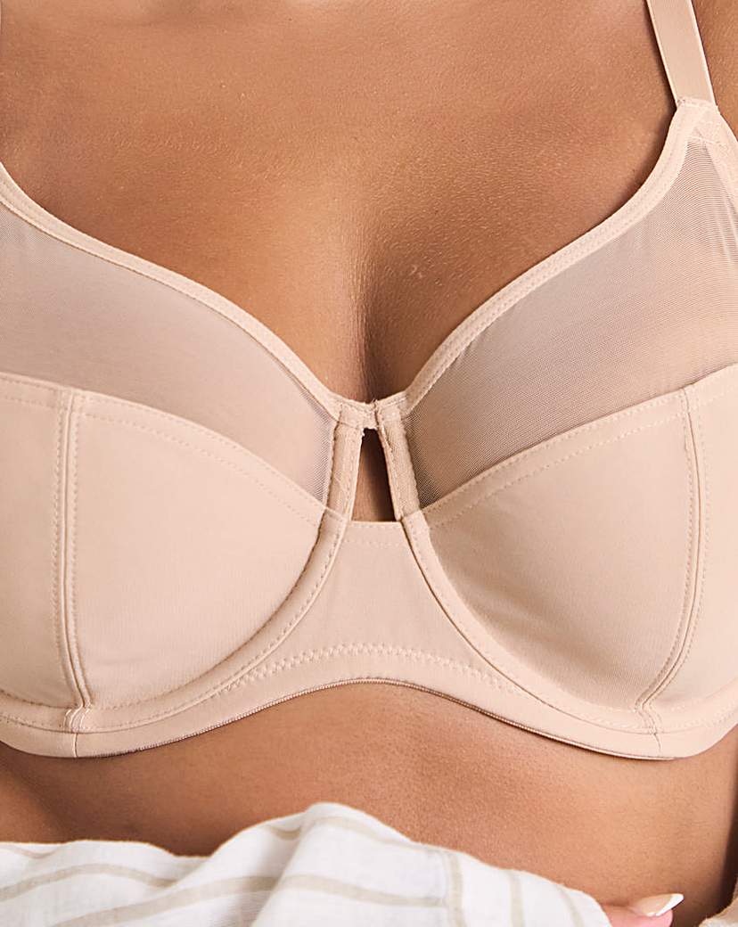 2 Pack Mesh Minimiser Wired Bra
