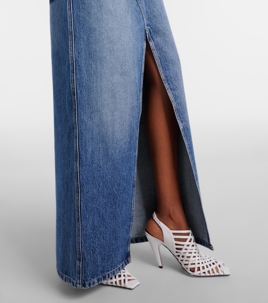Denim maxi dress