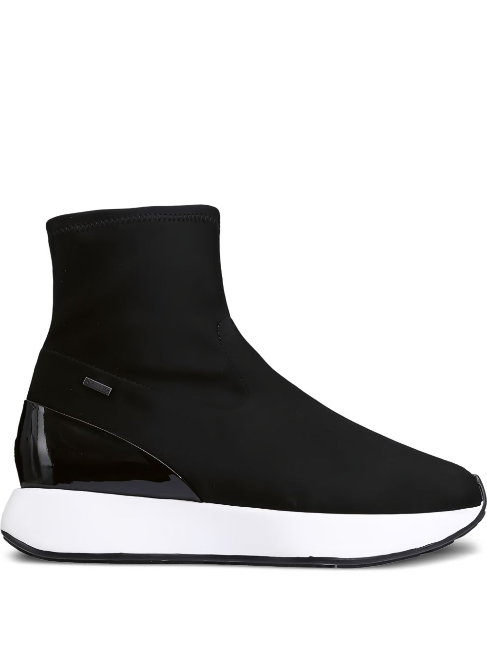 Sock-style ankle boots - Black