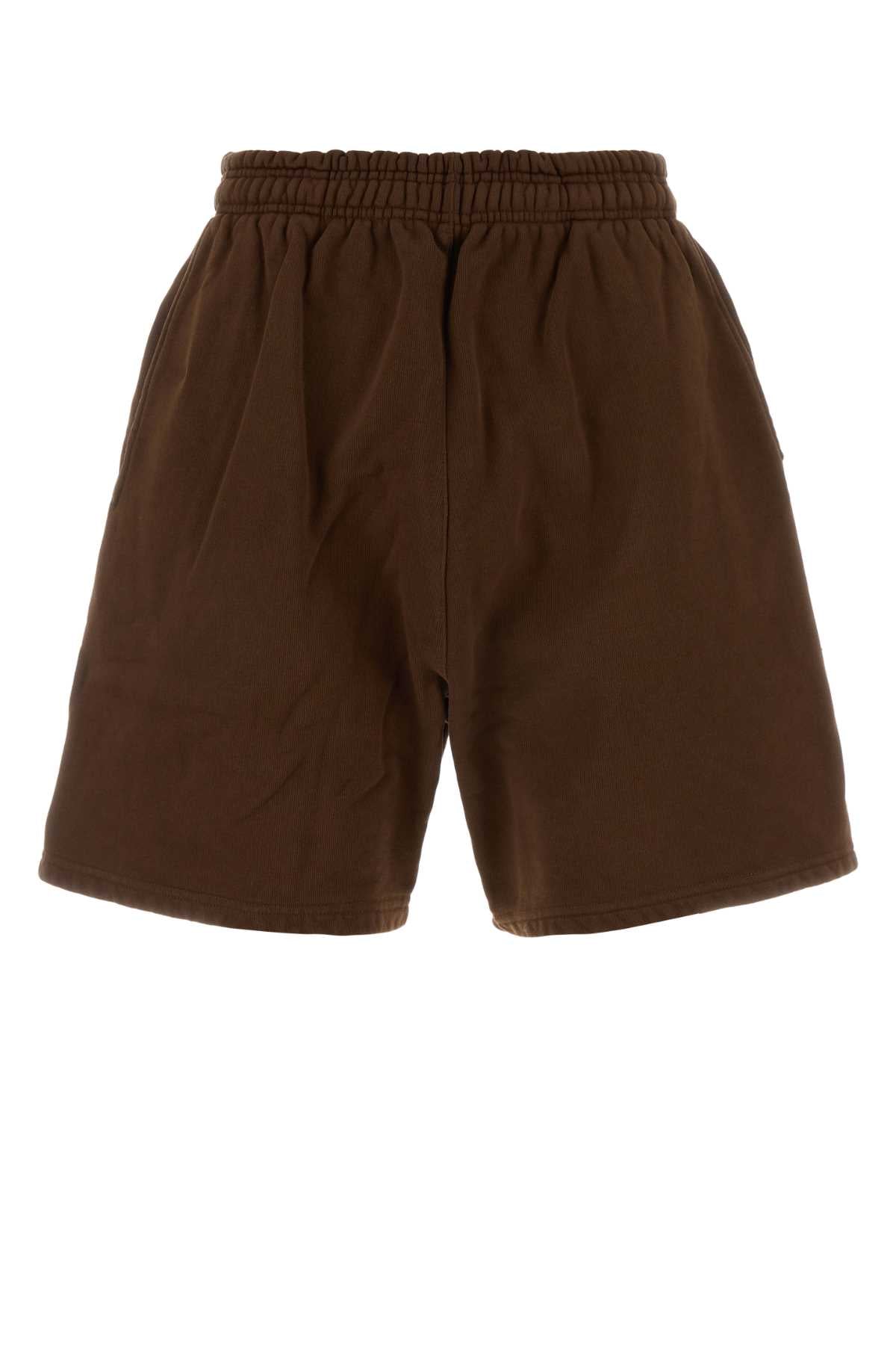 Sweatshort Bermuda Shorts — Brown