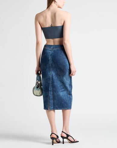 Diesel Woman Denim skirt Blue Size 25 Cotton
