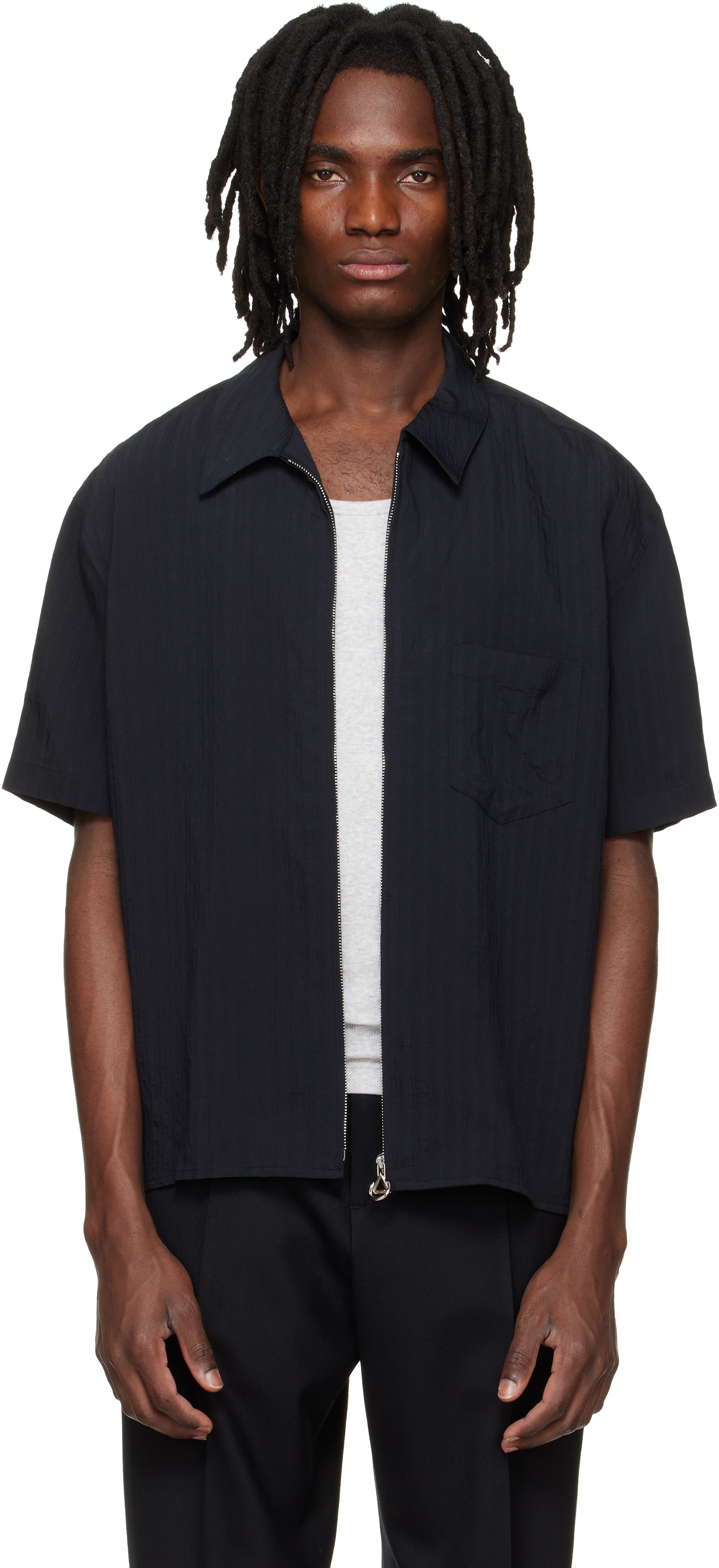 Black Zip Shirt