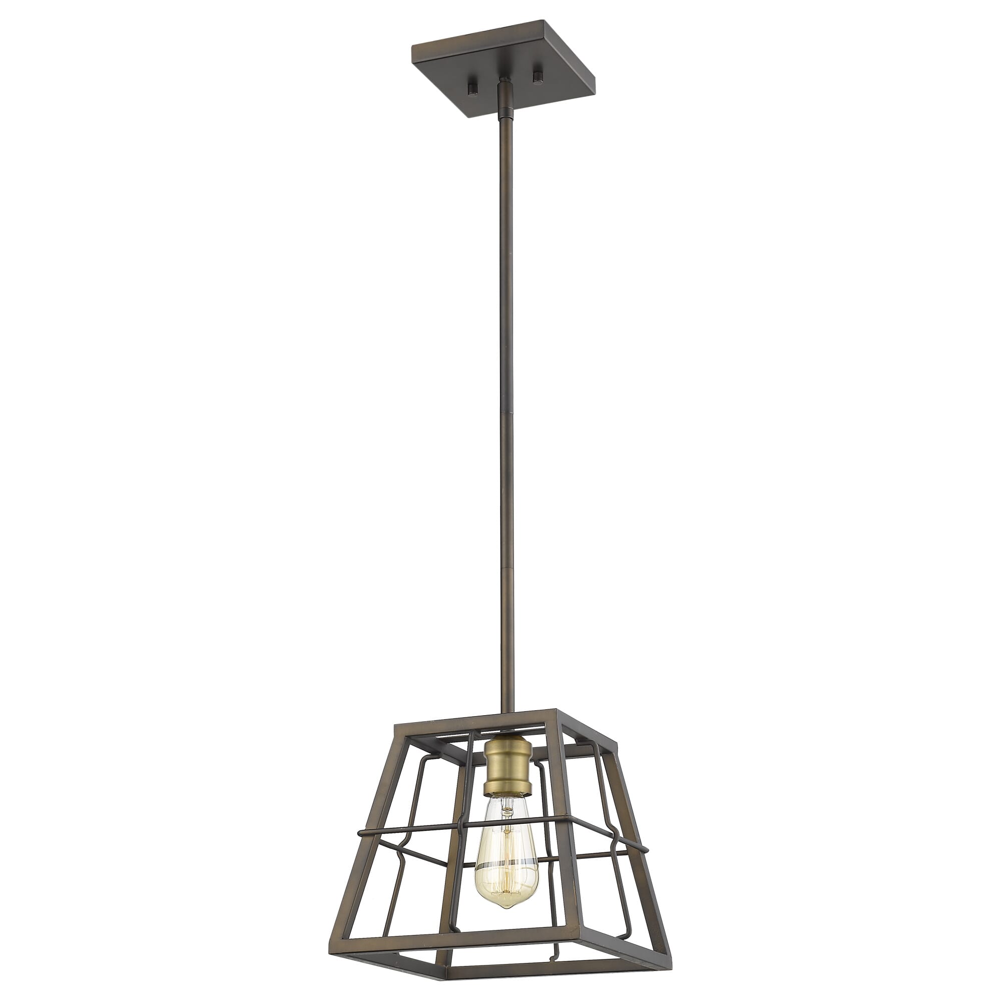 Oil-Rubbed Bronze One Light Mini Pendant from the Charley Collection