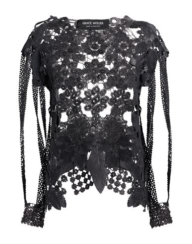 Woman Top Charcoal Size M Cotton