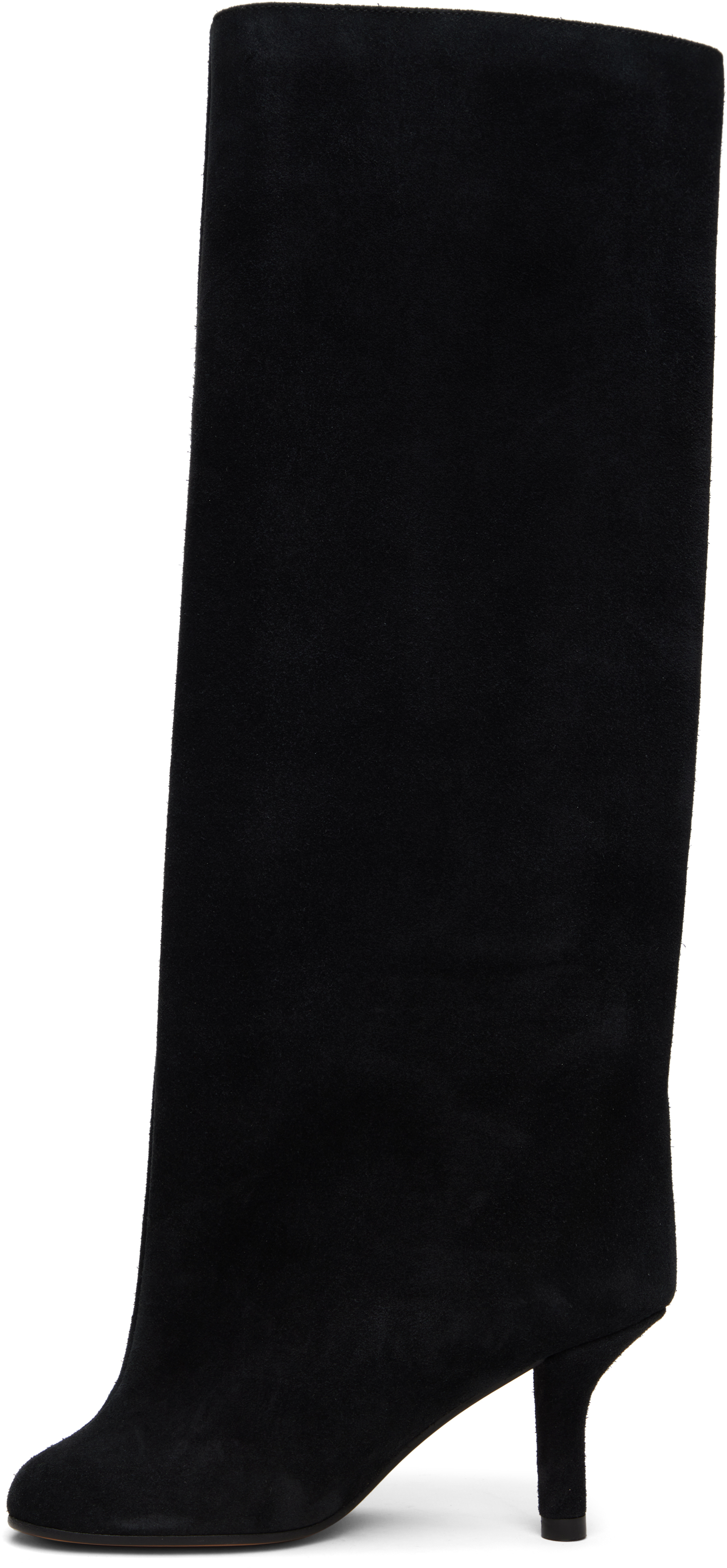Black Suede Tall Boots