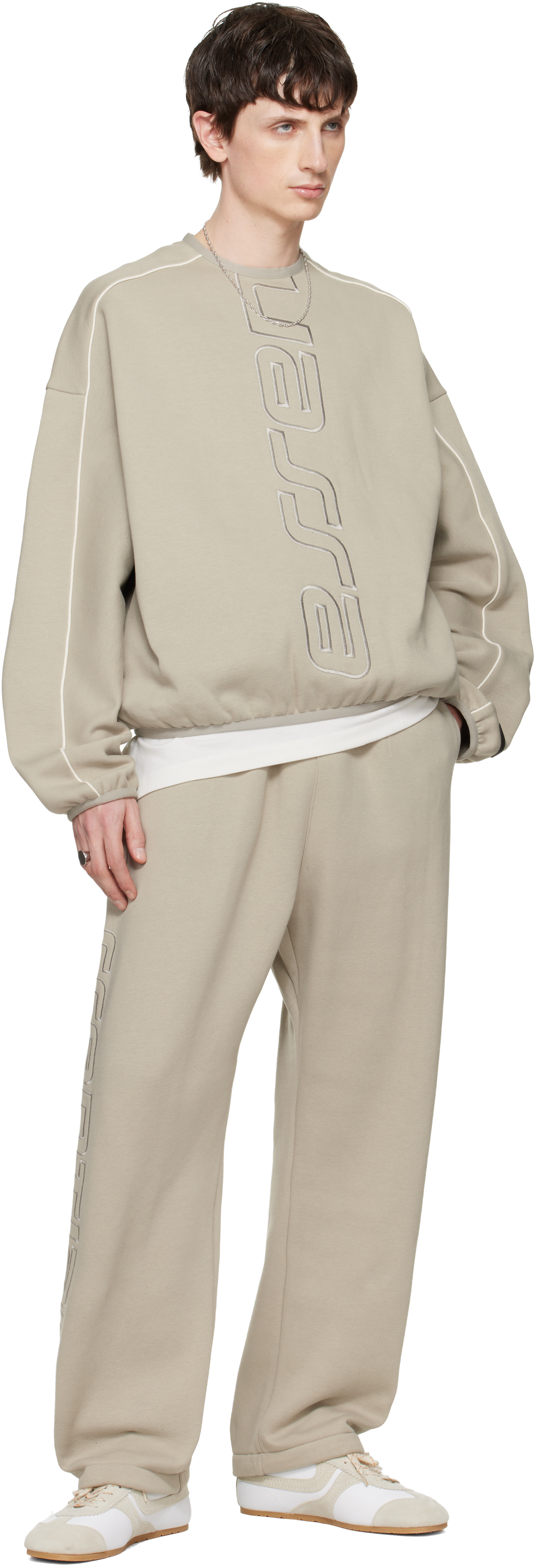 Gray Active Trace Relaxed Sweatpants