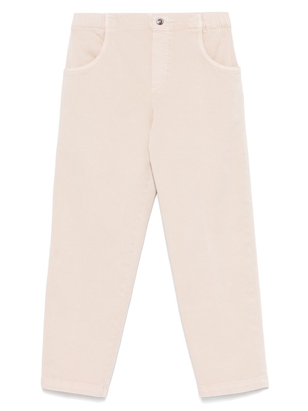 Logo-tag trousers - White