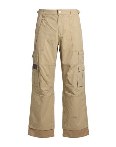 Man Pants Beige Size M Cotton, Nylon