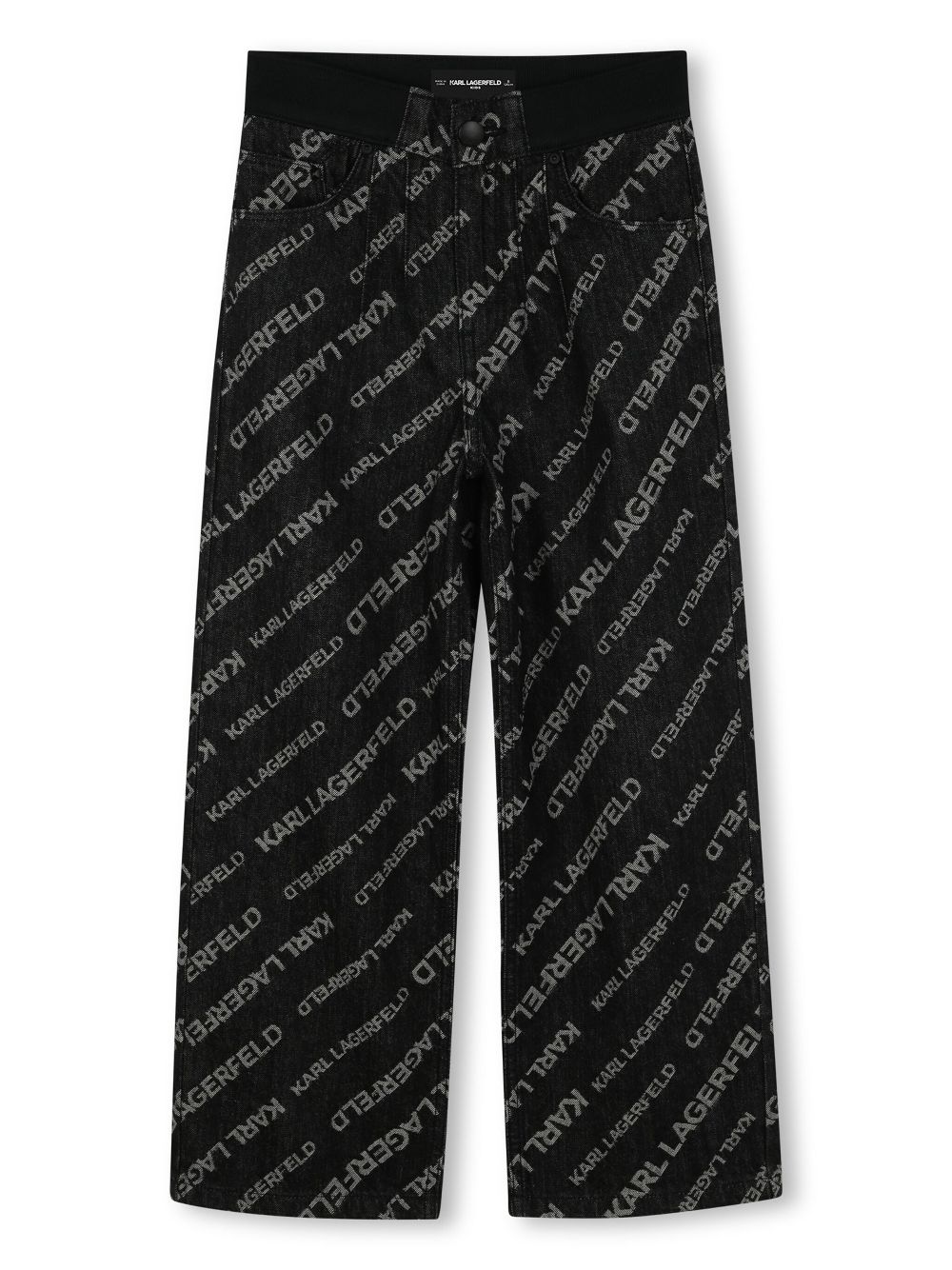 Logo-print jeans - Black