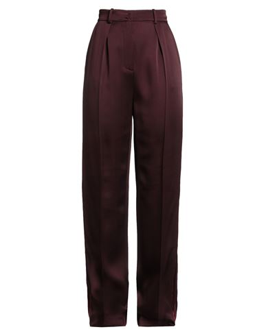 Woman Pants Burgundy Size 4 Acetate, Viscose
