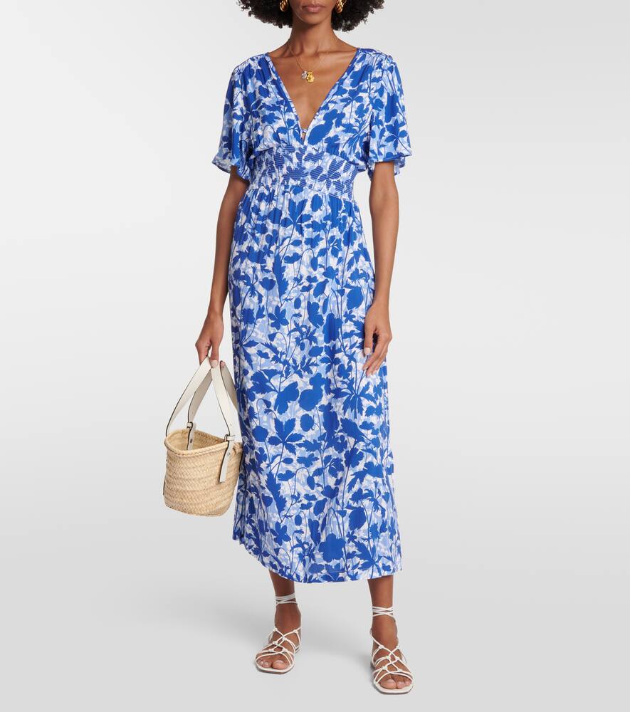 Tuscany floral midi dress