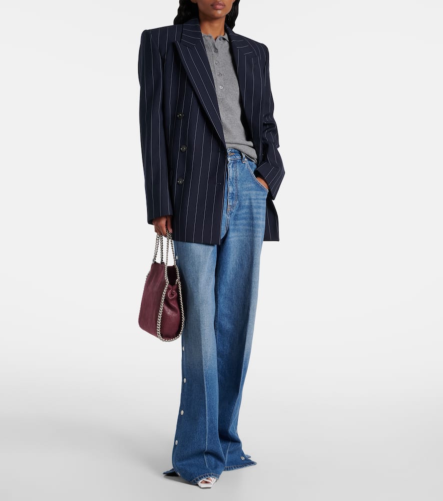 Cashmere and wool polo sweater
