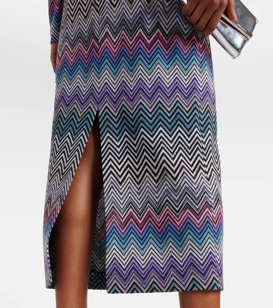 Zig Zag turtleneck dress