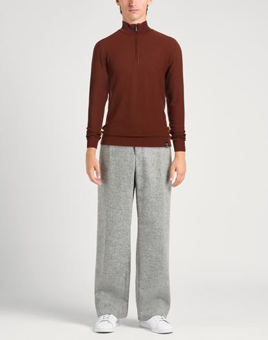 Man Turtleneck Copper Size L Viscose, Nylon