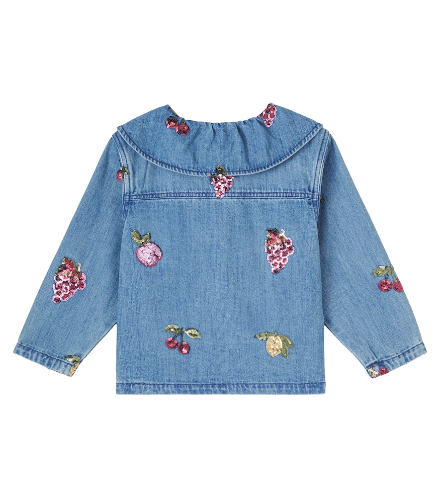 Konges Sløjd Magot sequined denim shirt