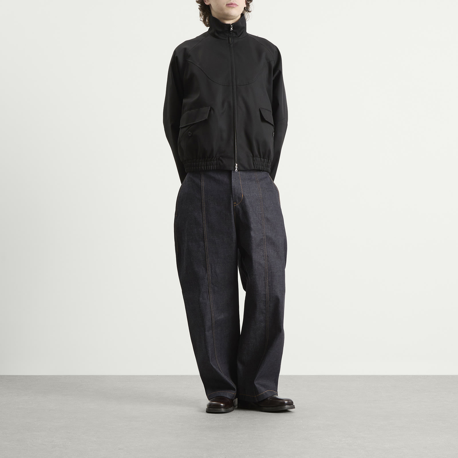 Men's Welt Trouser Denim Jeans in Raw Indigo
