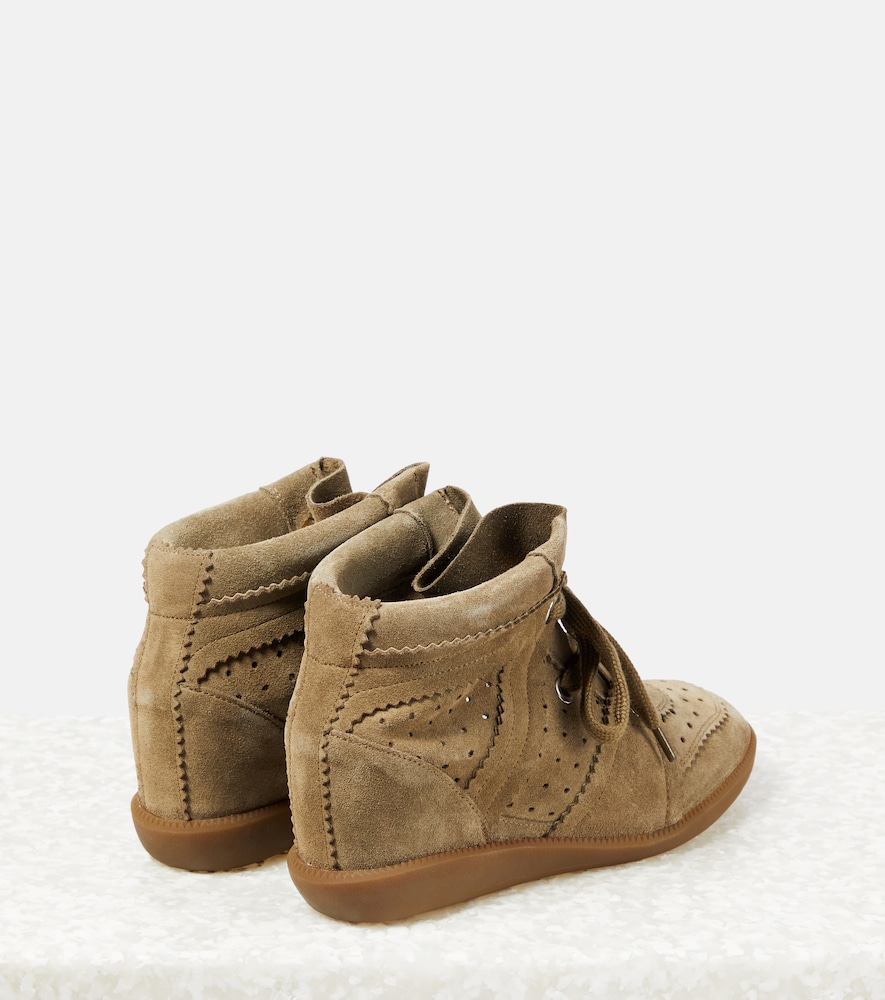 Bobby suede wedge sneakers
