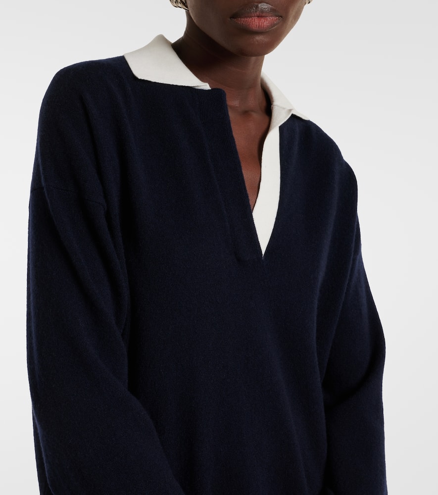 Vince Wool and cashmere-blend polo sweater