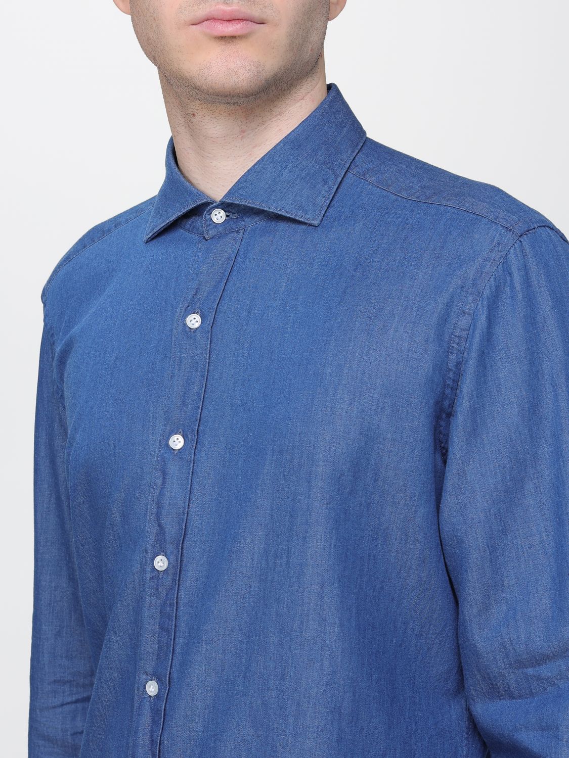 Shirt Men color Blue 1