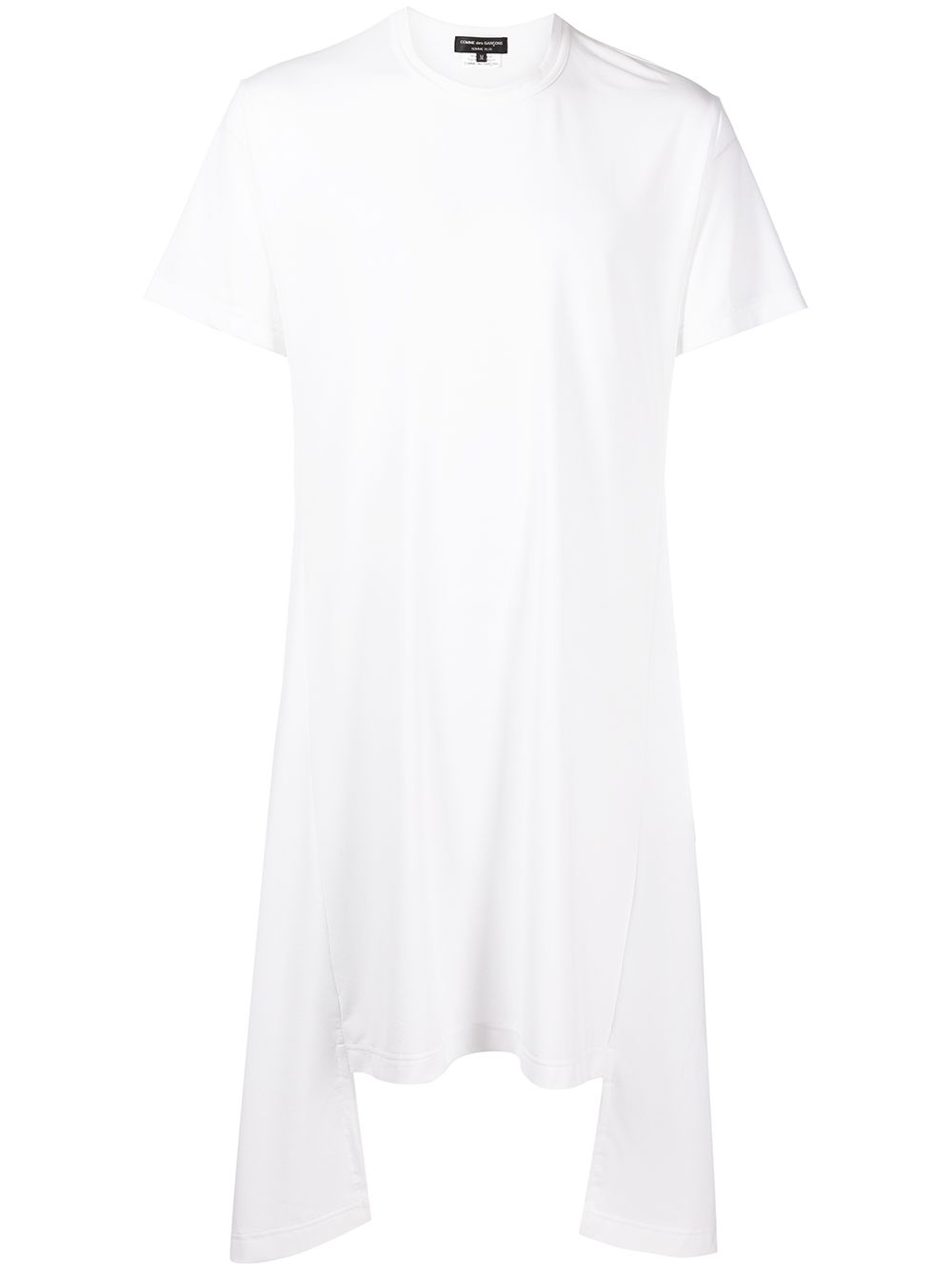 Asymmetric oversized T-shirt - White