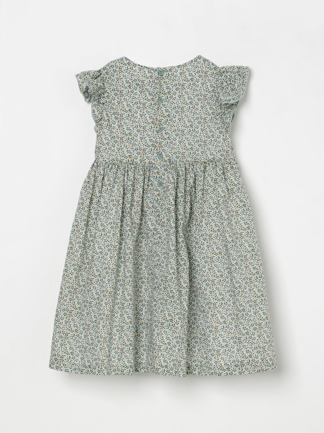 Dress IL GUFO Kids color Forest Green