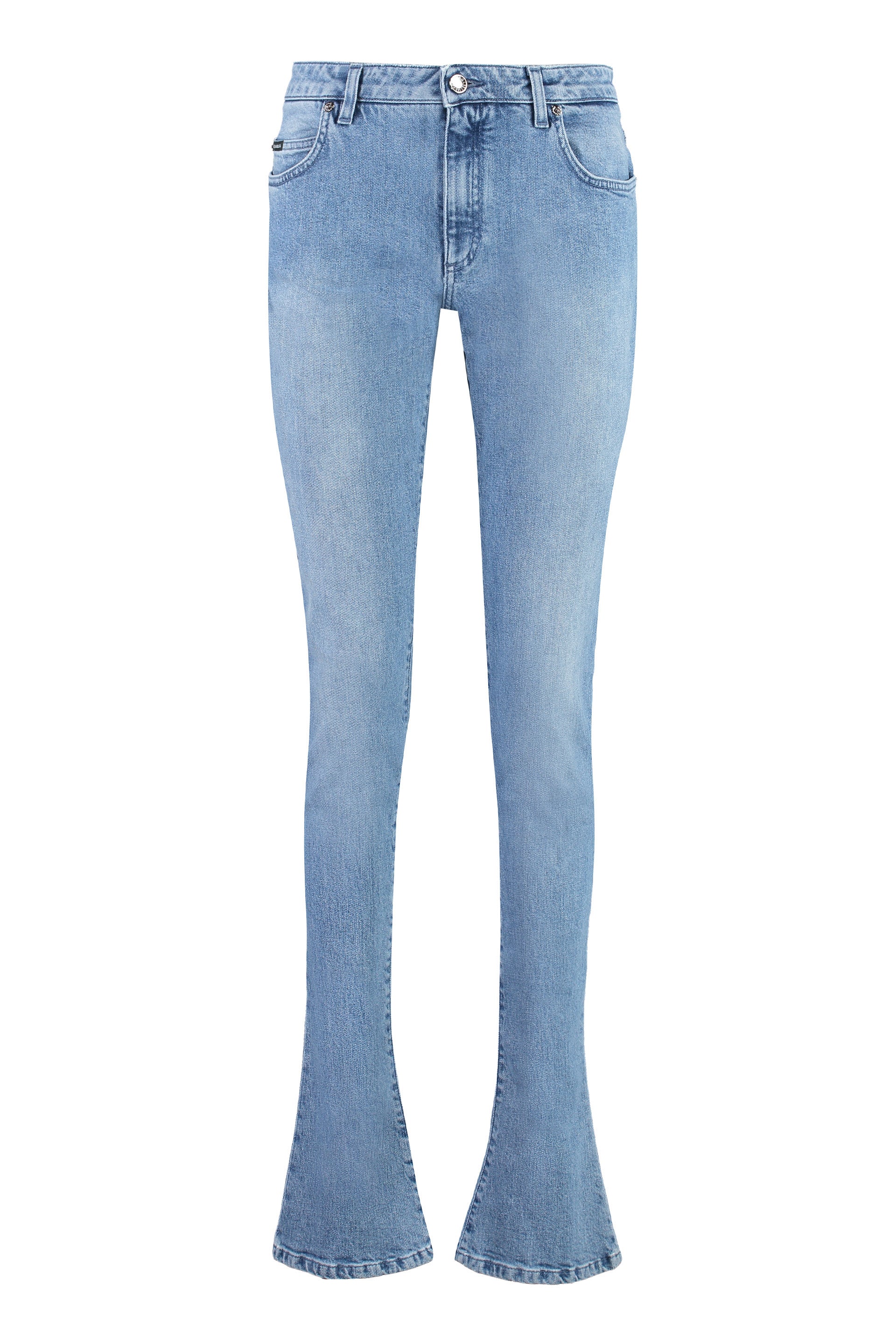 5-Pocket Denim Jeans with Logo Hardware
