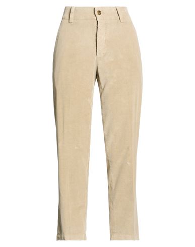 Woman Pants Sand Size 4 Cotton, Elastane