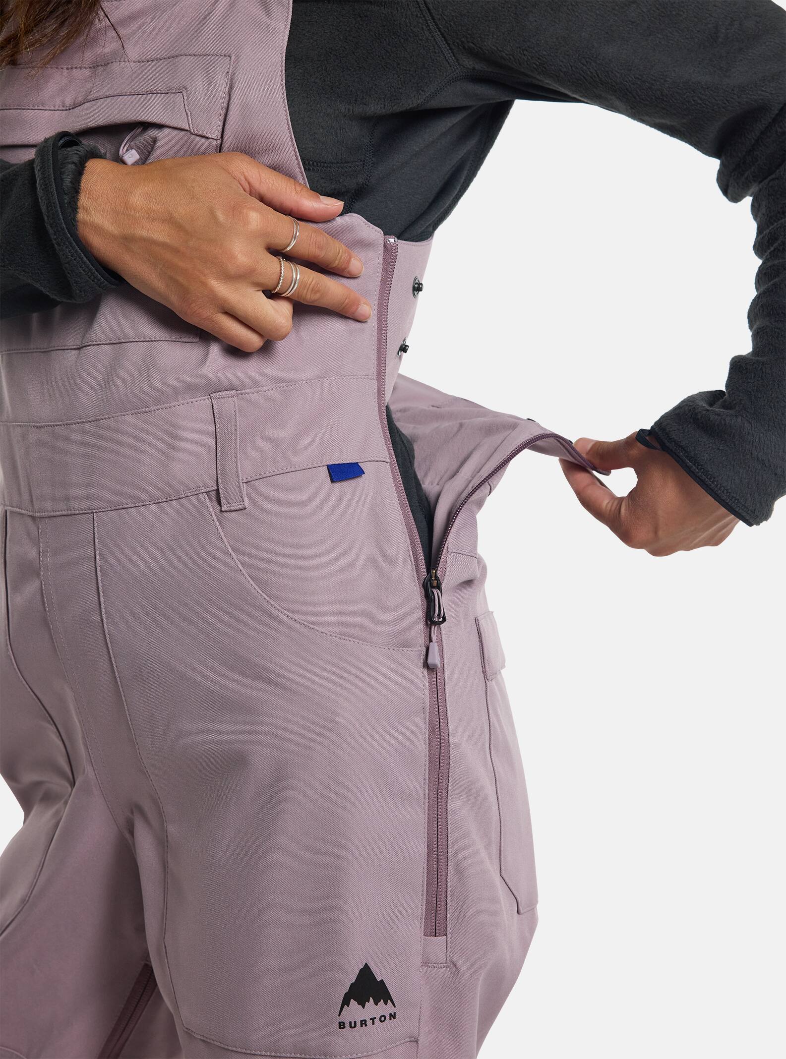 Burton Women's Avalon 2L Stretch Bib Pants, Elderberry, XS