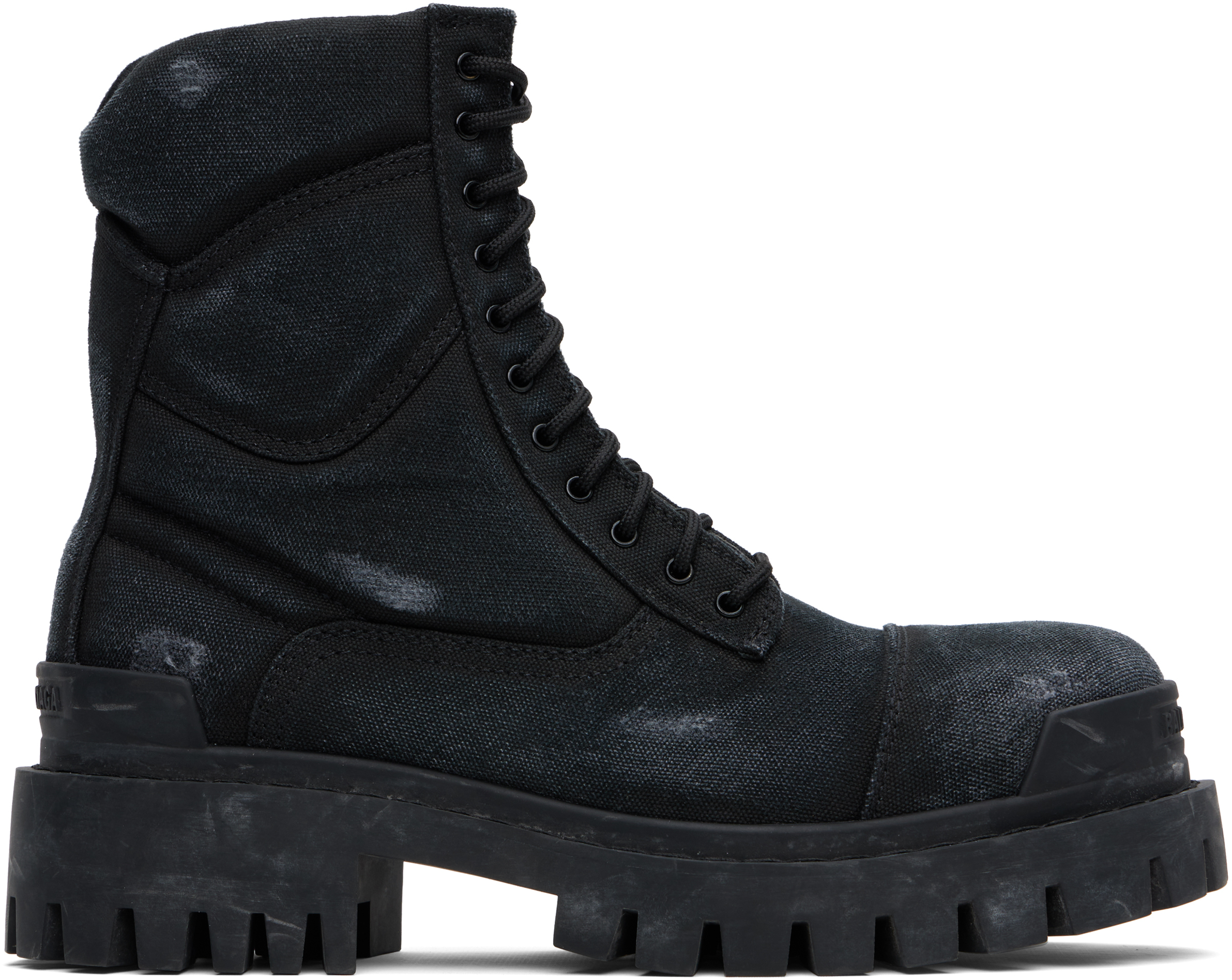 Balenciaga ブラック Strike 20mm コンバットブーツ
