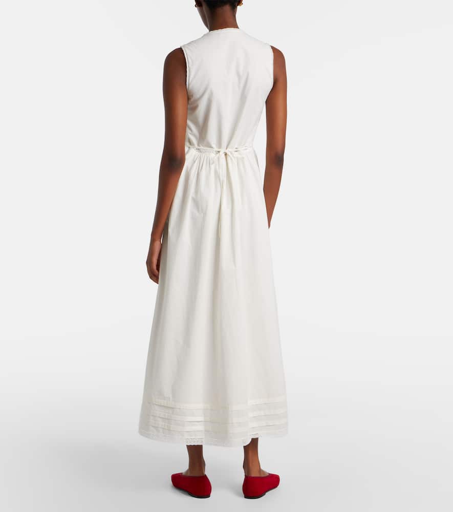 Fiora cotton lace midi dress