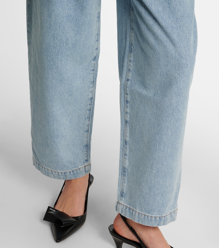 Denim maxi skirt