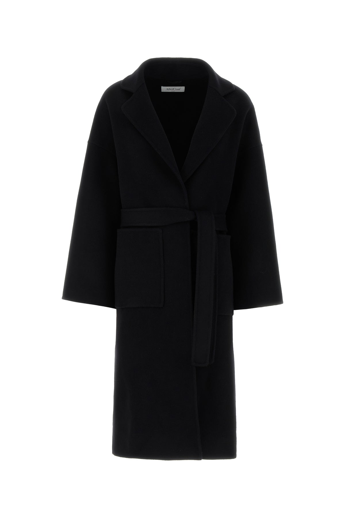 AFTERCOAT Black wool blend coat