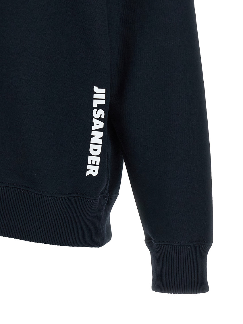 Jil Sander - logo hoodie long sleeves drawstring hood