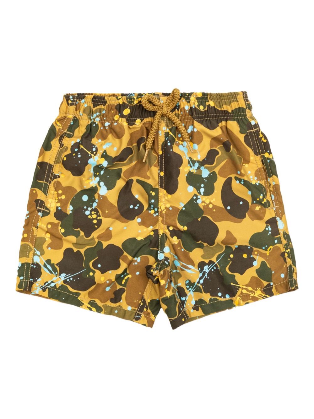 Camouflage-pattern swim shorts - Neutrals