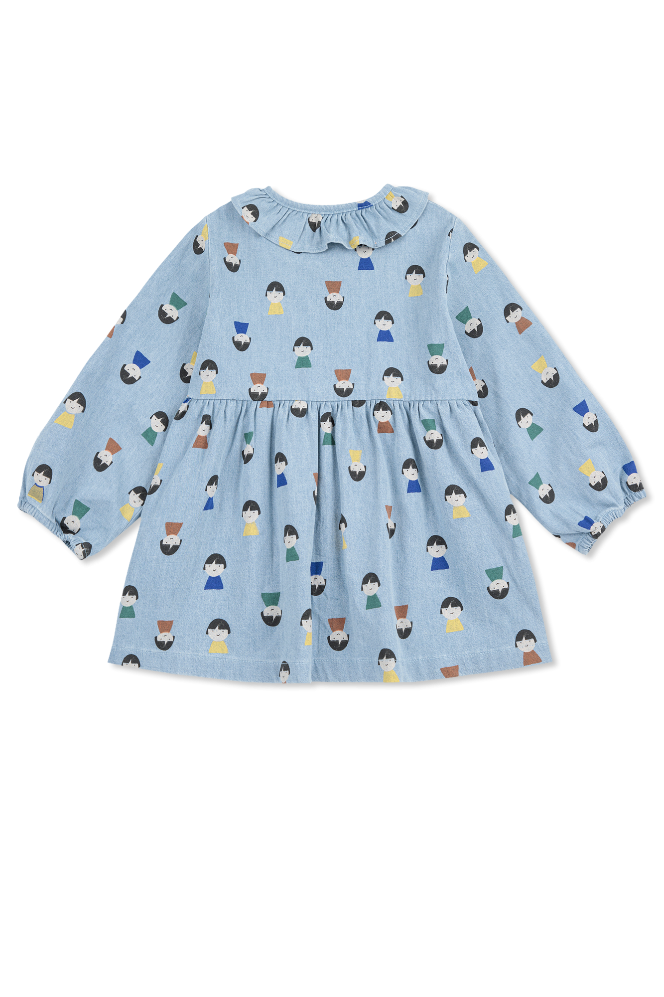 Dress With Colorful Print, Unisex, Blue