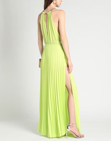 Woman Maxi dress Lime green Size M Polyester