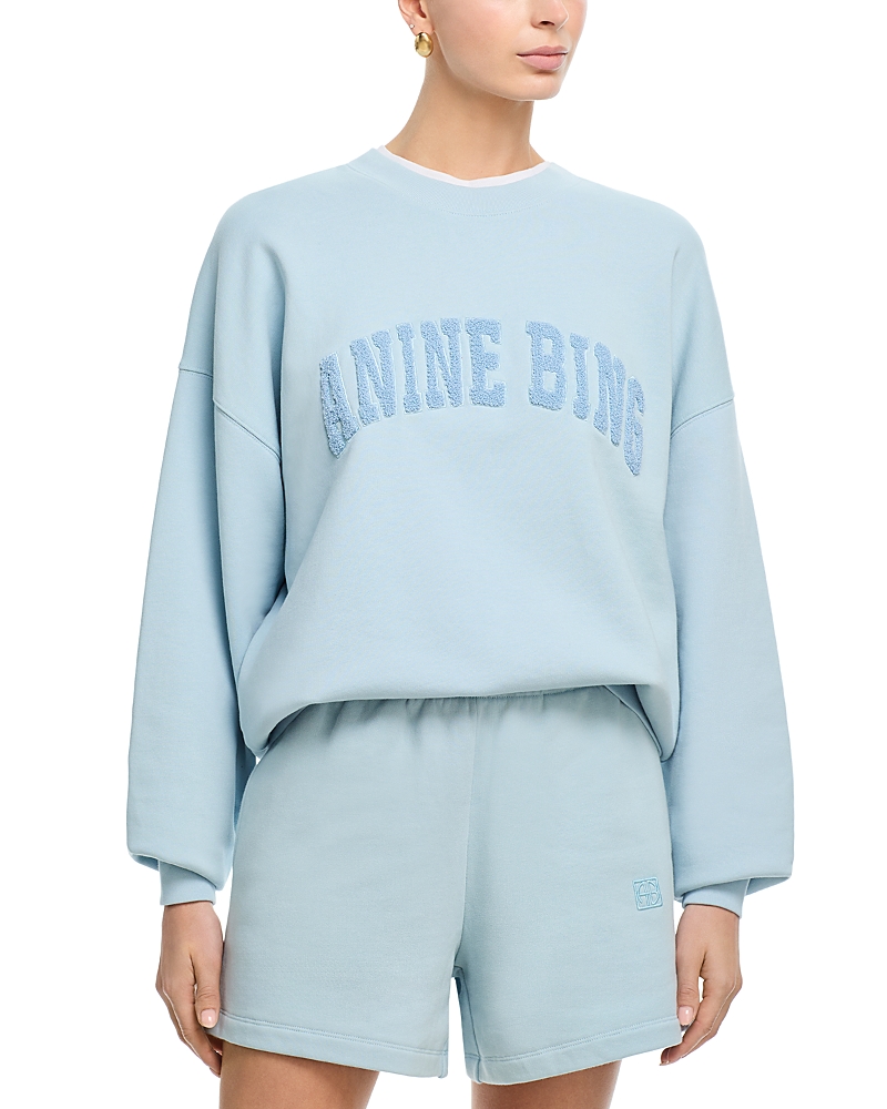 Miles Light Blue Cotton Sweatshirt