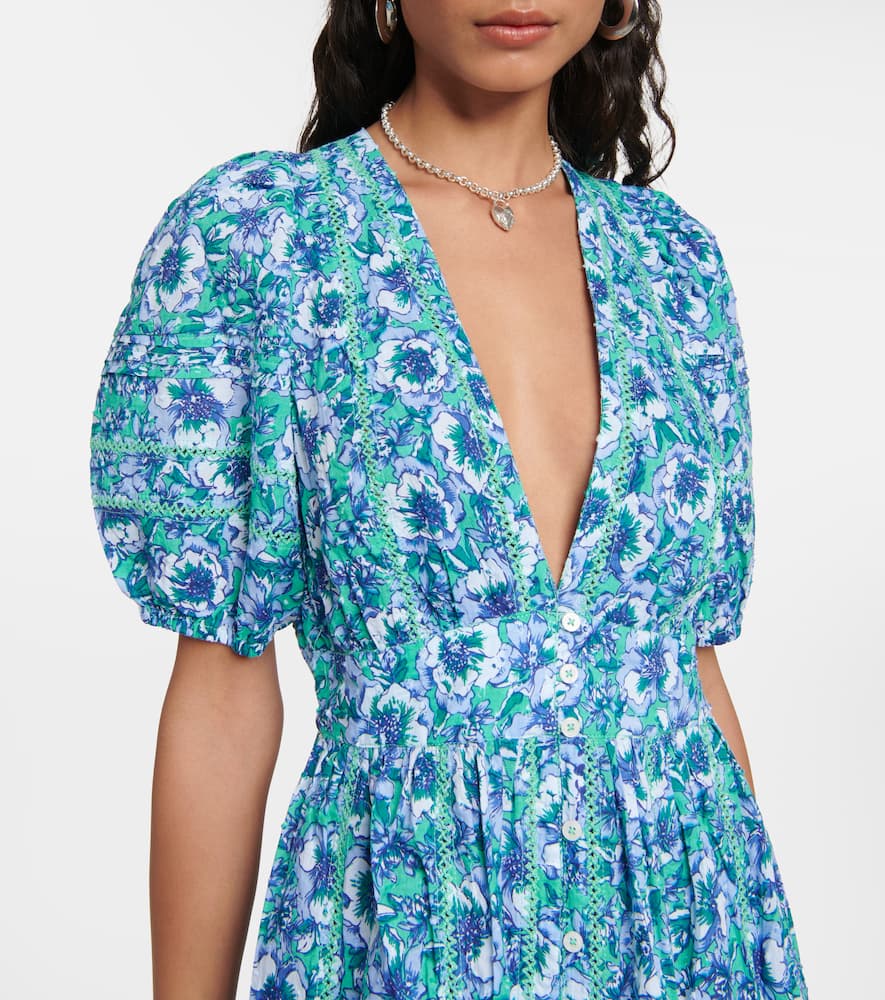 Reine floral cotton midi dress