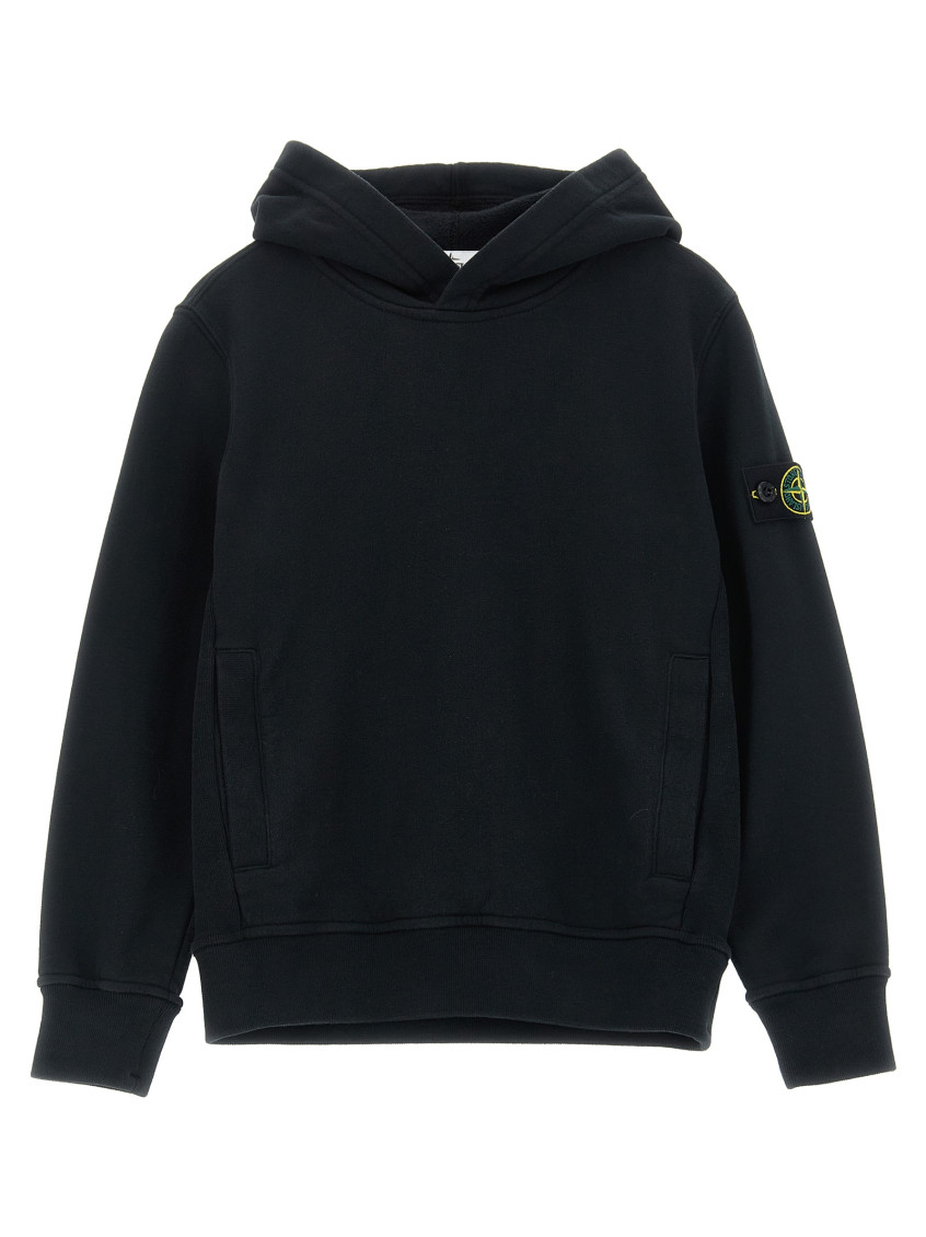 Boys Black Logo Hoodie