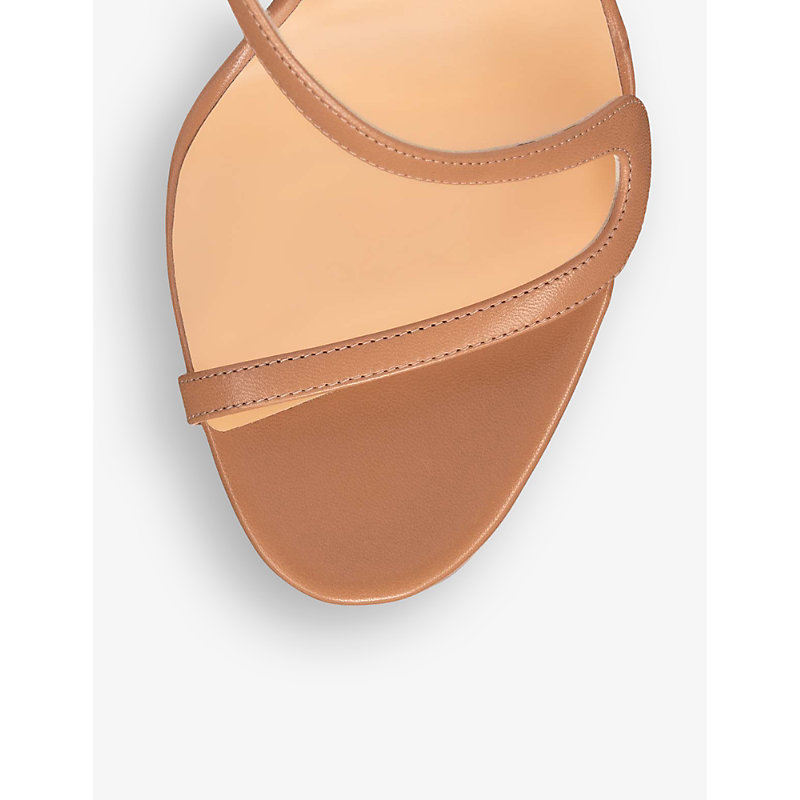 Womens Nude Rosalie 100 Leather Heeled Sandals