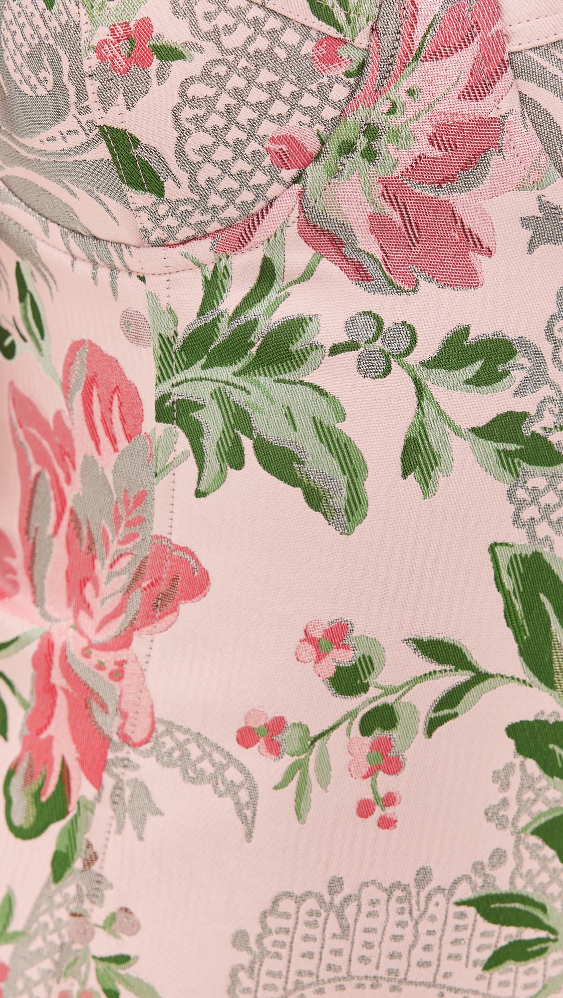 Claudine Mini Dress Jacquard PinkFlower