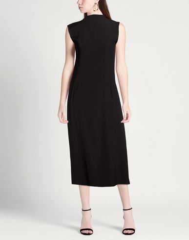 Woman Midi dress Black Size S Silk, Elastane