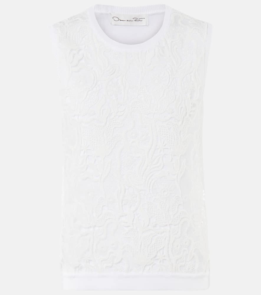 Oscar de la Renta Guipure lace top