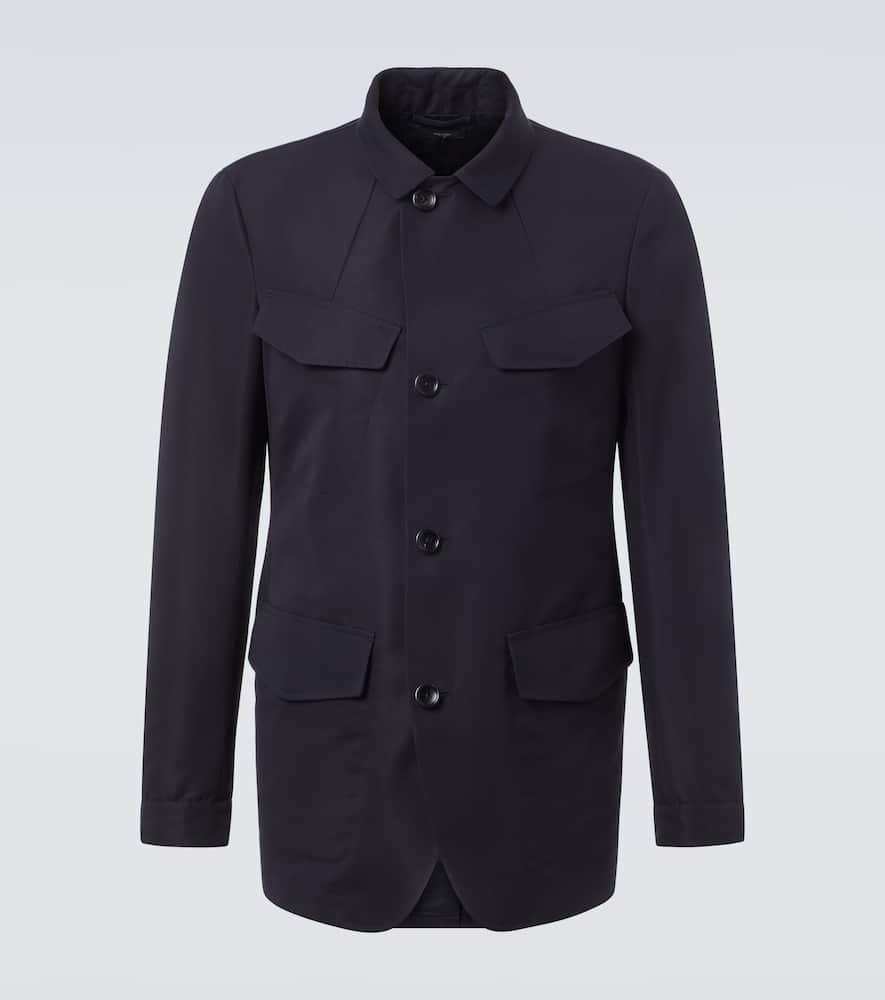 Cotton-blend field jacket
