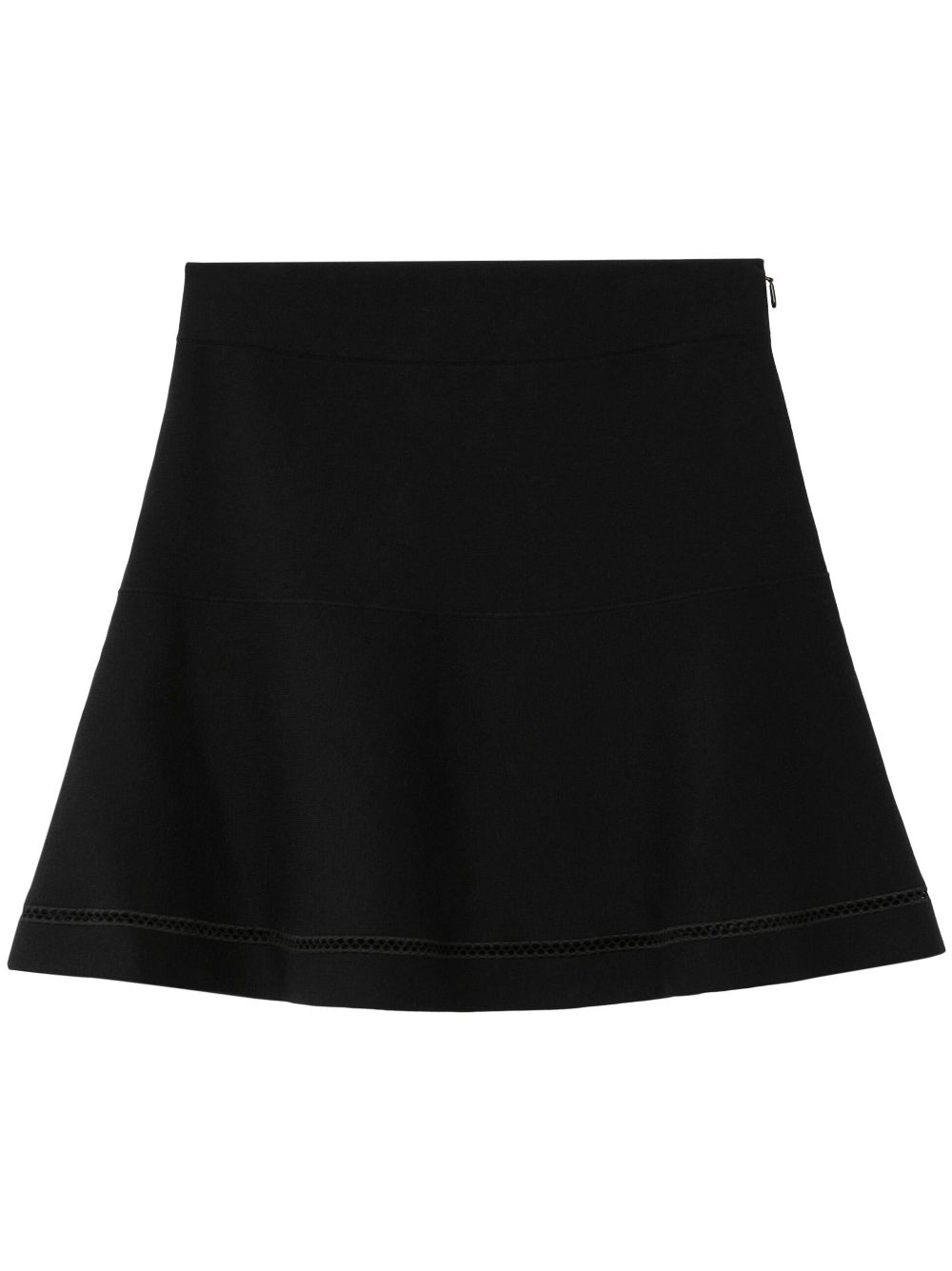 Zip-fastening high-waist skirt - Black