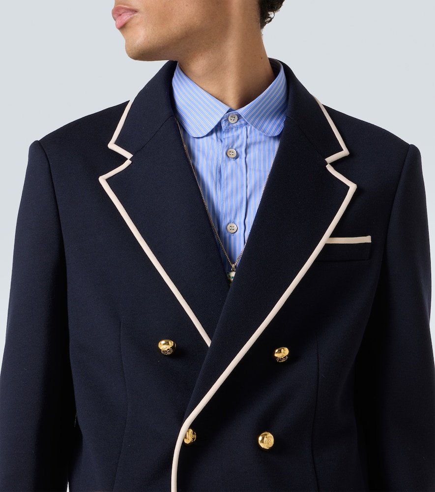 Wool jersey blazer